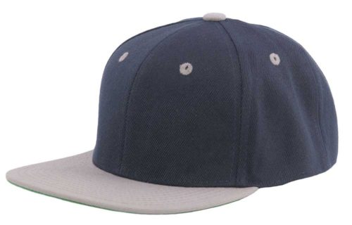 C6715 – Classic 100% Polyester Acrylic Flat Peak Snapback with plastic snap adjuster