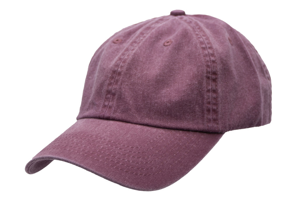 C6739 Maroon - 100% Cotton Twill Pigment Dyed 6 Panel cap.