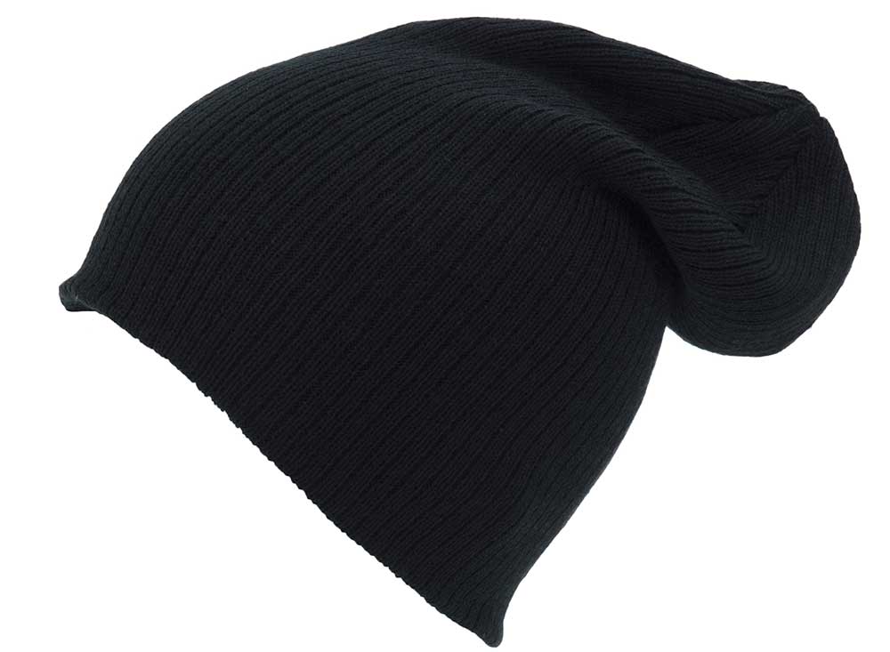 S0007 - 100% Acrylic Ribbed Knit Baggy Beanie - Search Caps